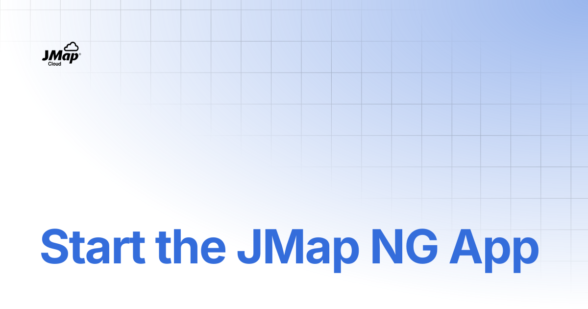 Start the JMap NG App | English | JMap Cloud